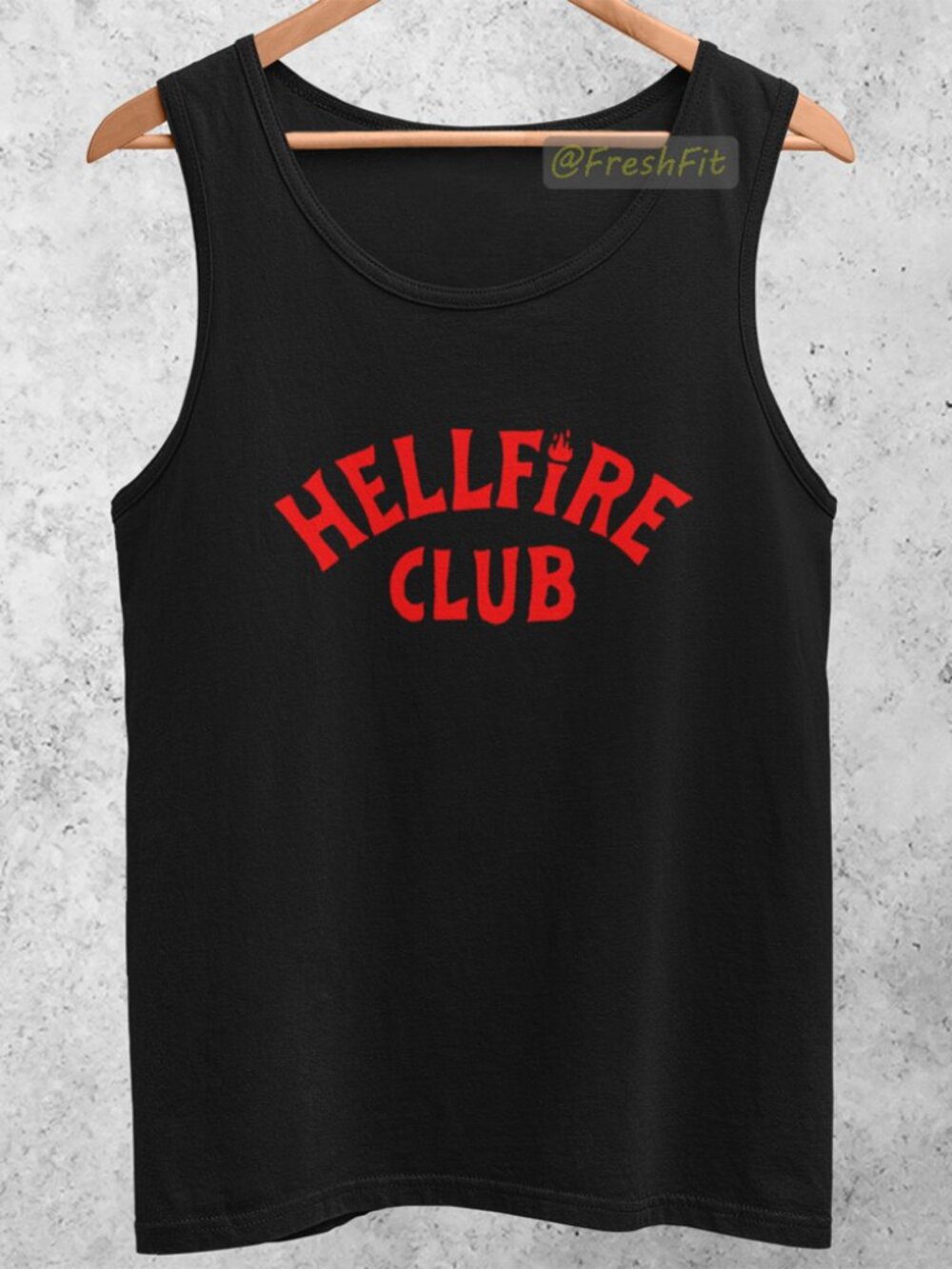 🆕Hellfire Club Black Tank Top